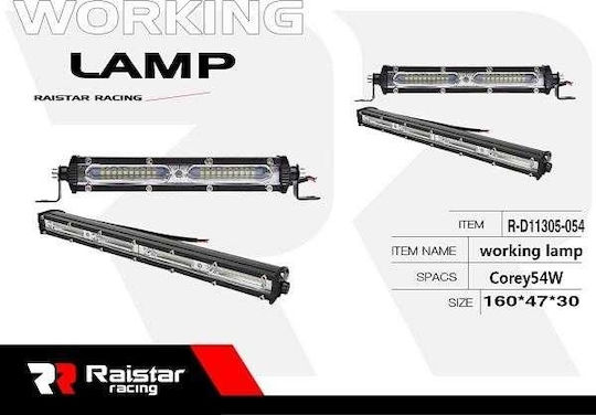 Raistar Headlights Car in Bar Shape LED 54W 16cm 1pcs