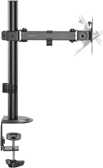 LogiLink BP0170 Βάση Γραφείου Οθόνης έως 32" με Βραχίονα Γκρι