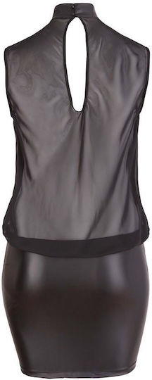 Cottelli Collection Sleeveless Mini Dress Plus Size Sexy Dress Black