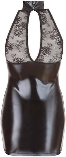 Cottelli Collection Dress Lace Sexy Φόρεμα Μαύρο