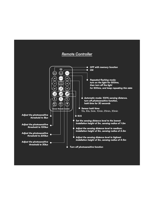 V-TAC Round Outdoor LED Panel 24W with Cool White Light 6500K