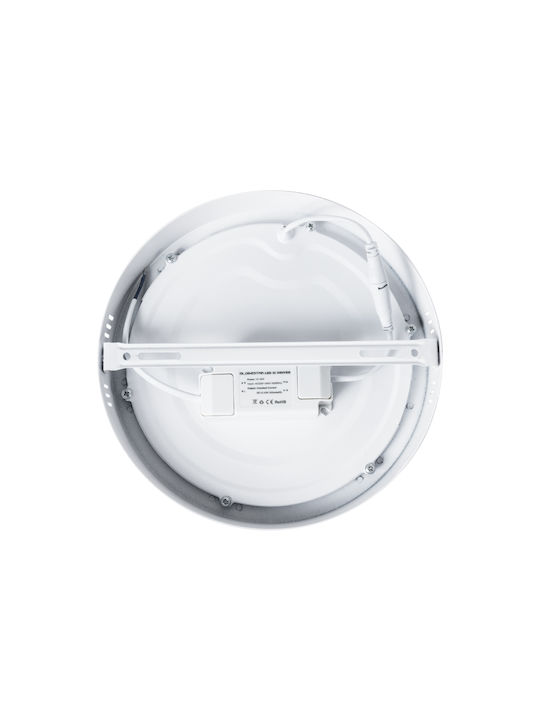 GloboStar Round Outdoor LED Panel 20W with Cool White Light 6000K 22.2cm