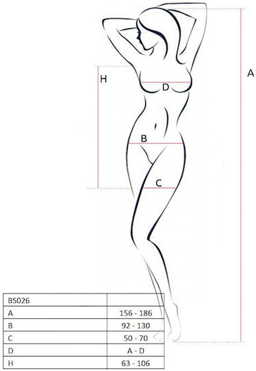 Passion Bodystocking Dress Sexy Φόρεμα White