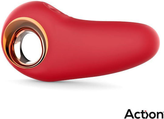 Action Mini Klitoris Vibrator 12,7cm Rot