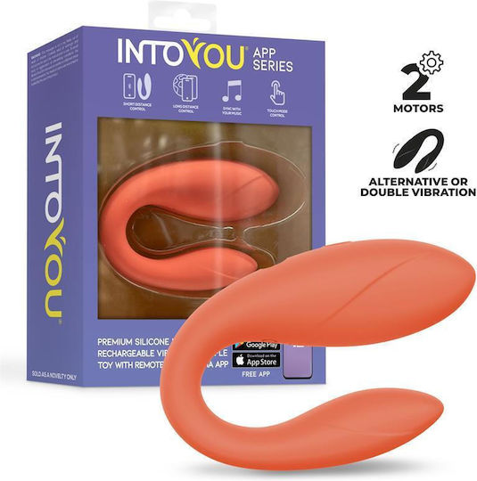 Mini Vibrator für Paare mit Fernbedienung 7cm Orange
