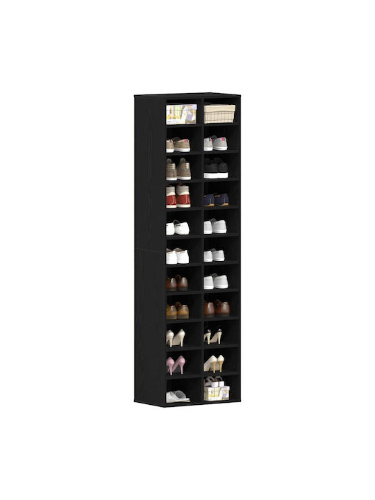 Schuhschrank aus Massivholz 54x34x183cm