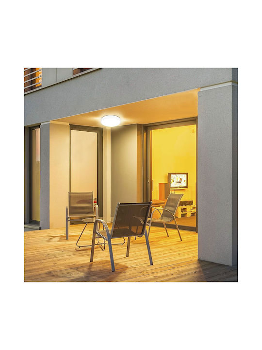 V-TAC Round Outdoor LED Panel 36W with Warm White Light 3000K