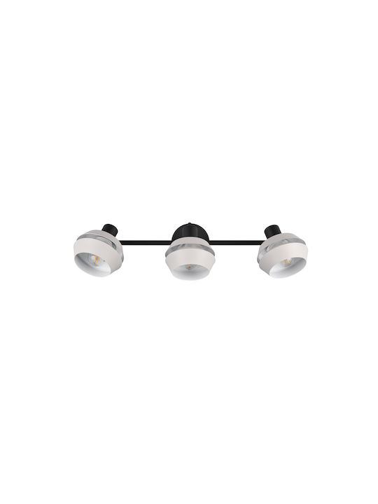 Trio Lighting Τριπλό Σποτ με Ντουί E14 σε Γκρι Χρώμα