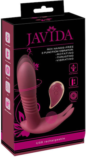 Javida Κλασικός Δονητής 14.5cm Κόκκινος