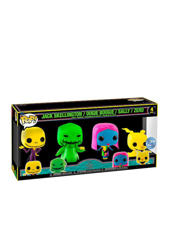 Funko Pop! Disney: Jack Skellington, Oogie Boogie, Sally, Zero 4-Pack Special Edition Funko Pop! Disney: Jack Skellington, Oogie Boogie, Sally, Zero 4-Pack Special Edition