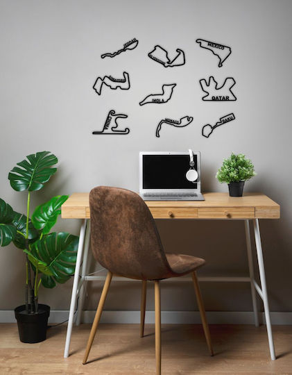 TKT Decorațiune Siluetă Neagră Din Acrilic 20x10cm