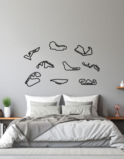 TKT Decorațiune Siluetă Neagră Din Acrilic 20x10cm