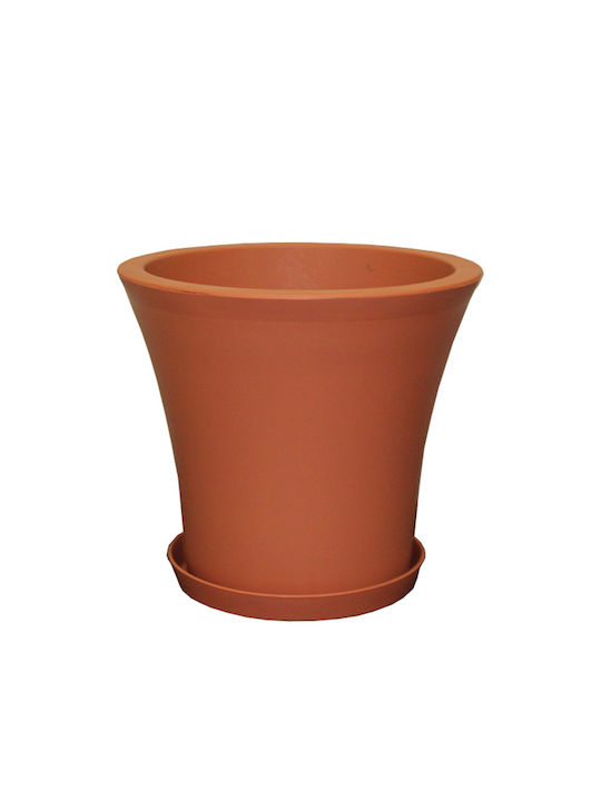 Atmosphera City 20 Flower Pot 20x17.5cm in Orange Color 10.11.0015