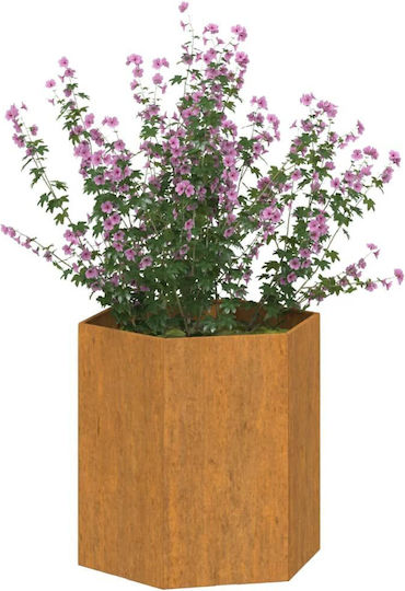 vidaXL Metallic Dark Planter Box 40x40x45cm