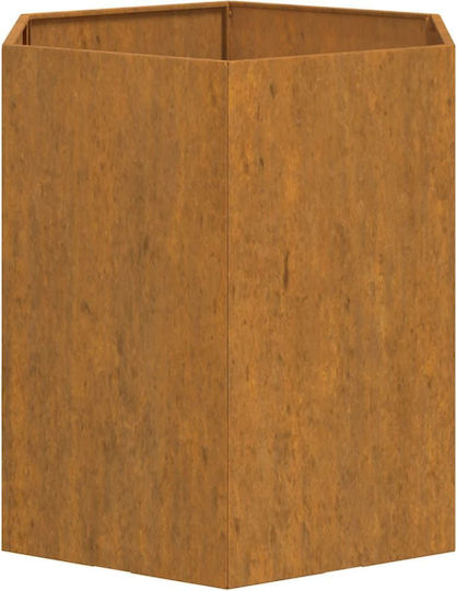 vidaXL Metallic Dark Planter Box 40x40x45cm