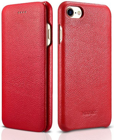Xoomz Buchen Sie Leder Rot (iPhone SE 2022/2020/8/7)