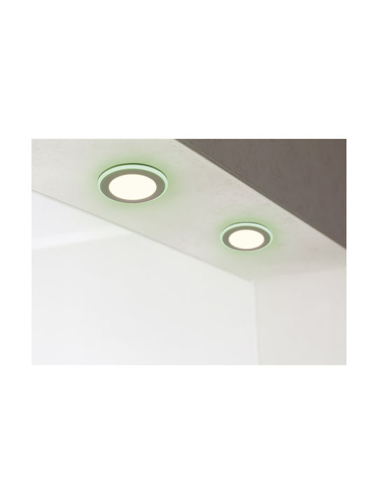 Trio Lighting Στρογγυλό Πλαστικό Χωνευτό Σποτ με Ενσωματωμένο LED και Θερμό Λευκό Φως Λευκό 4x4εκ. 1τμχ