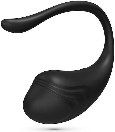 Crushious Mini Δονητής Egg με Απομακρυσμένο Έλεγχο 9cm Μαύρος