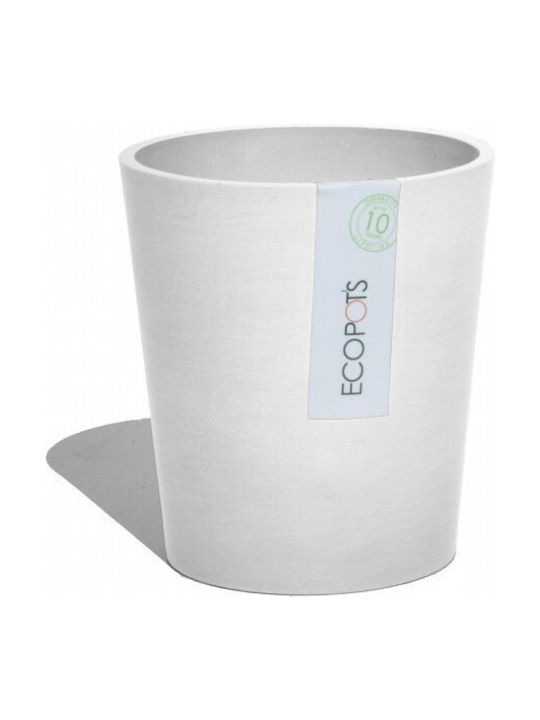 Ecopots Γλάστρα Πλαστική Γκρι 14x14x16εκ.