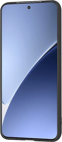 Techsuit Softflex Umschlag Rückseite Silikon Schwarz (Xiaomi 15 Pro)