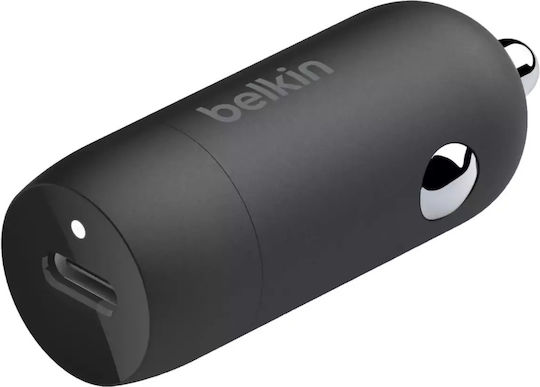 Belkin Зарядно за кола 30W Бързо Зареждане с един Порт: 1xType-C заедно с Кабел Type-C Кафяв Цвят