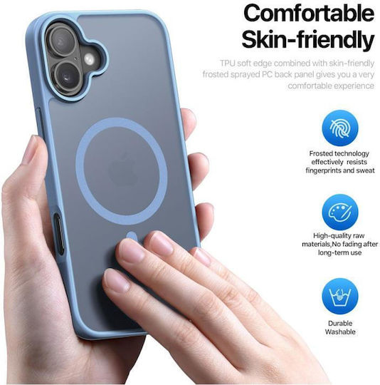 Dux Ducis Yind Задна корица Силикон / Пластмаса Сив (iPhone 16)