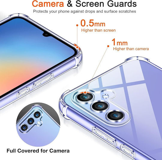 Techsuit Shockproof Clear Umschlag Rückseite Silikon Transparent (Realme GT 7 Pro)