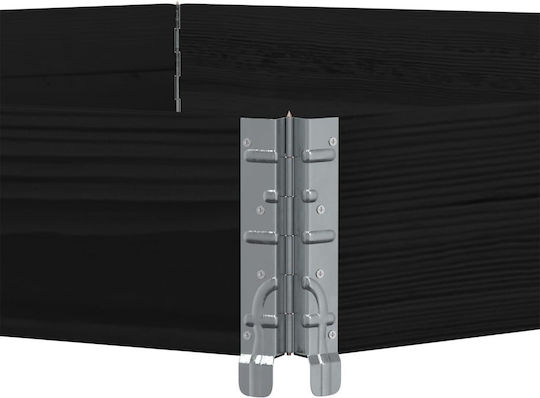 vidaXL Ζαρντινιέρα Ξύλινη Μαύρη 160x160x21.5εκ.
