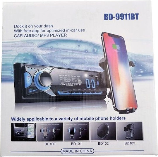 LTC Car Radio 1 DIN Bluetooth USB