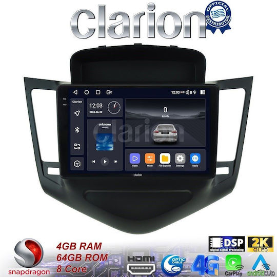 Clarion Sistem Audio Auto pentru Chevrolet Cruze 2008>2013 (Bluetooth/USB/WiFi/GPS/Apple-Carplay/Android-Auto)