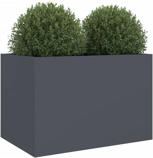 vidaXL Planter Box Plastic Charcoal 62x46x47cm.