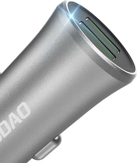 Dudao Car Charger Gray Total Intensity 3.4A with Ports: 2xUSB