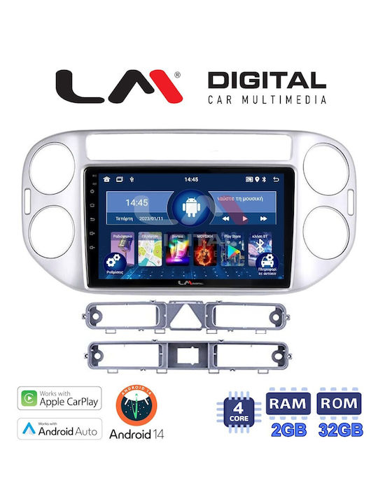 LM Digital Ηχοσύστημα Αυτοκινήτου για Volkswagen Tiguan / Golf Plus 2007-2016 (Bluetooth/USB/WiFi/GPS/Apple-Carplay/Android-Auto) με Οθόνη Αφής 9"