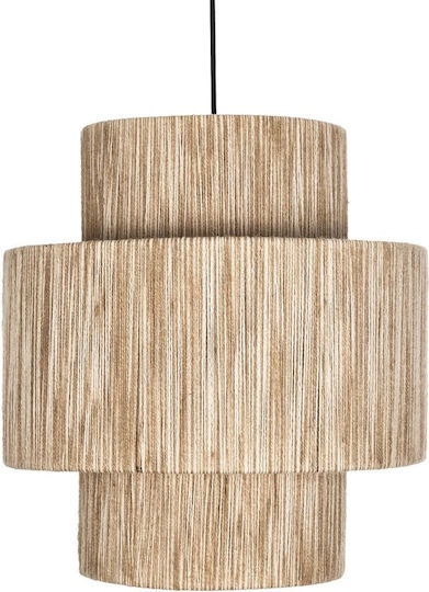 GloboStar Salto Pendant Light Beige Boho with Socket E27 39x39x80cm