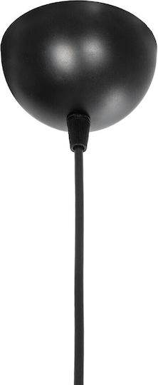 GloboStar Torus Hängelampe Schwarz mit Fassung E27 10x10x77cm.