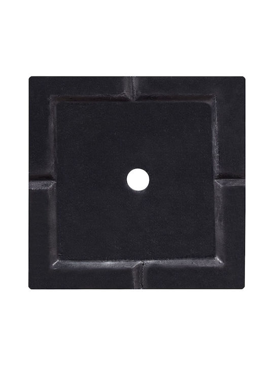 Beliani Πιθάρι Πλαστικό Black 26x26x60εκ.