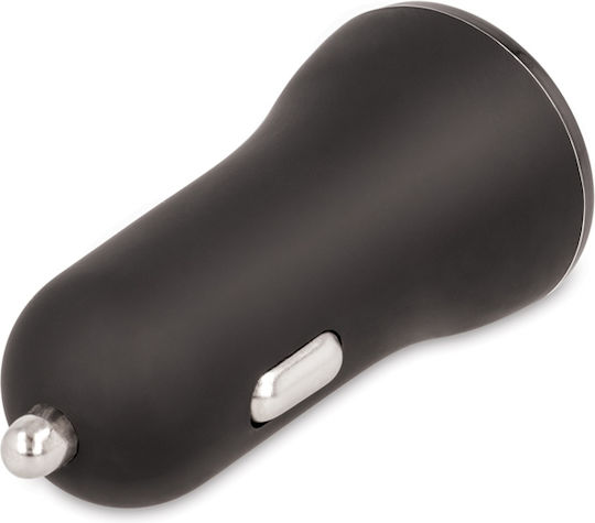 Forever Car Charger 2.4A with Ports: 2xUSB Black Color