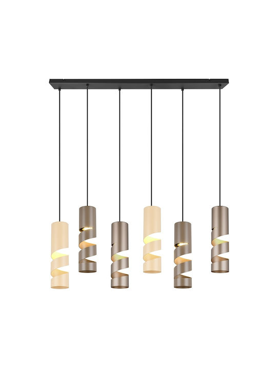 Trio Lighting Pendant Light for 6 Bulbs GU10 100x9x150cm