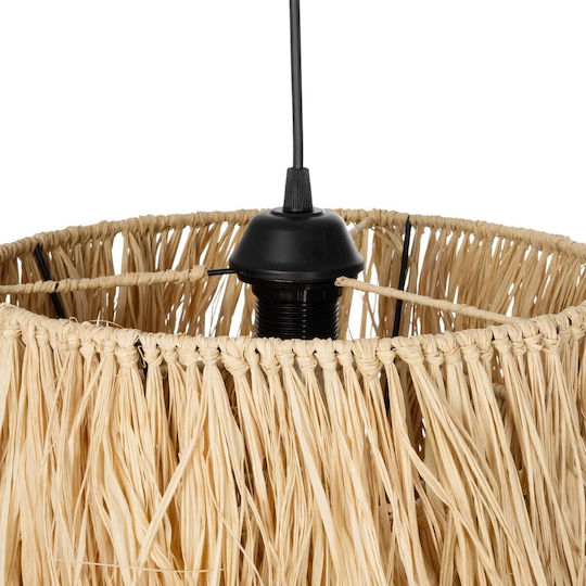 GloboStar Weg Pendant Light Beige Boho with Socket E27 30x30x90cm