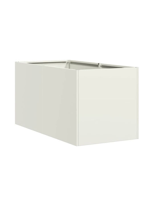 vidaXL Planter Box 40x40cm White 860732