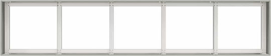 vidaXL Planter Box Metal Silver 200x40x40cm.