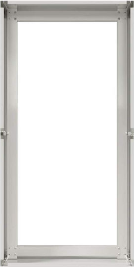 vidaXL Метална Кутия За Саксии Сребриста 40x80x40см