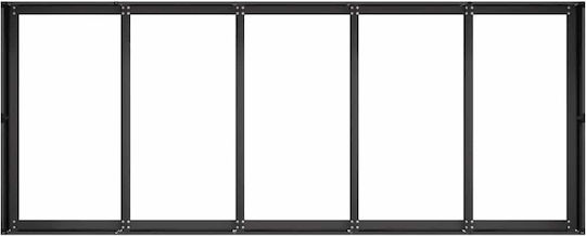 Vidaxl Pflanzkübel Schwarz 200x80x40 cm Stahl Schwarz
