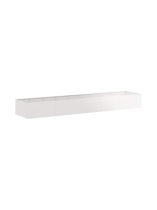 vidaXL Кутия за саксии Метал Silver 360x80x40см.