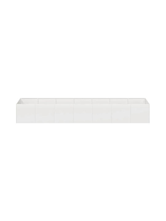 vidaXL Planter Box Metal Silver 280x80x40cm.