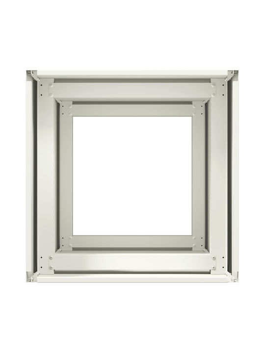 vidaXL Planter Box Metallic White 40x40x80cm.