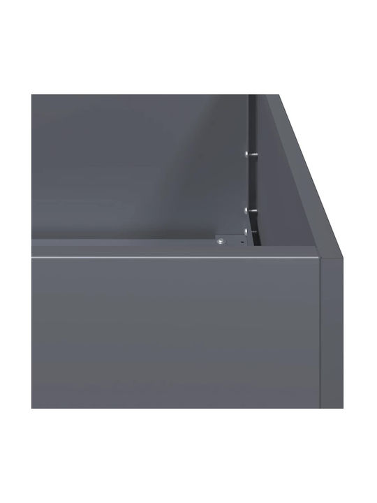 vidaXL Ζαρντινιέρα Μεταλλική Ανθρακί 200x40x40εκ.