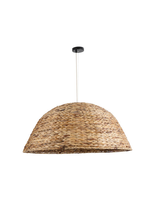 GloboStar Mangata Deckenleuchte Braun Boho Raster mit Lampensockel E27 90x90x40cm