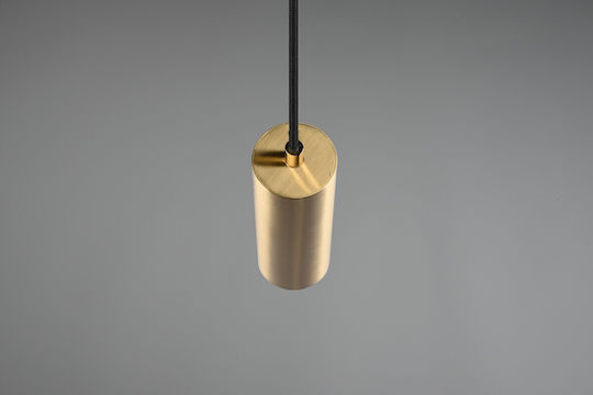 Trio Lighting Duoline Κρεμαστό Φωτιστικό Χρυσό Ράγα με Ντουί GU10 6x180εκ.