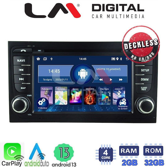 LM Digital Автомобилна Аудио Система (Блутут/USB/AUX/WiFi/GPS/Apple-Carplay/Android-Auto)
